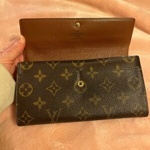 Louis Vuitton Black and Brown Monogram Wallet
